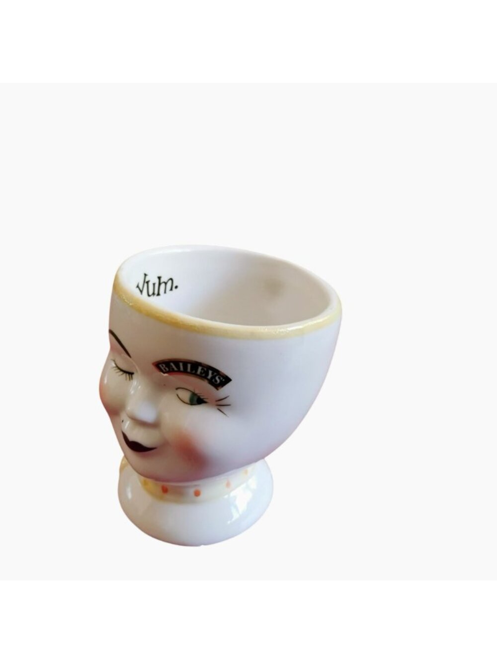 Vintage Limited Edition Baileys Irish Cream Mug 1997 Winking Face w Yum Inside - Picture 8 of 8